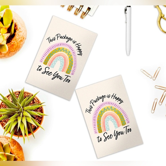 Office | 25 Blank 4x6 Shipping Insert Cards Thank You Notes This ...